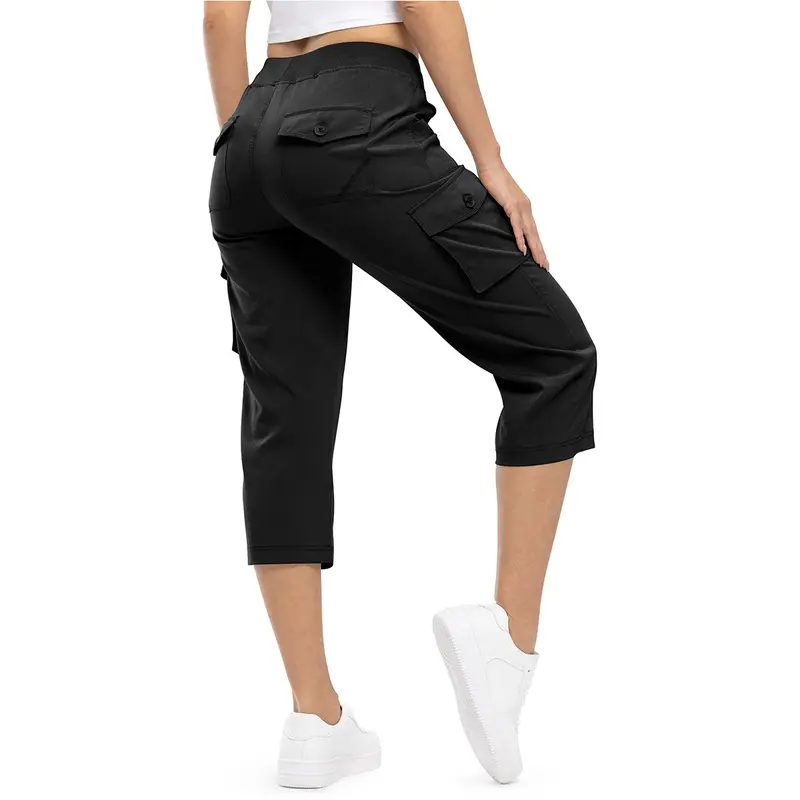 ✨Women’s Loose-Fit Lightweight Quick-Dry Capri Pants with Pockets — Perfect for Summer Travel and Hiking