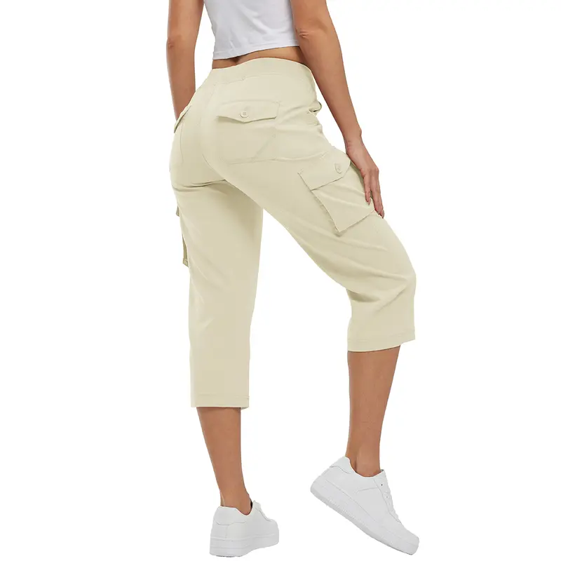 ✨Women’s Loose-Fit Lightweight Quick-Dry Capri Pants with Pockets — Perfect for Summer Travel and Hiking