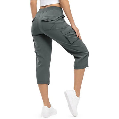 ✨Women’s Loose-Fit Lightweight Quick-Dry Capri Pants with Pockets — Perfect for Summer Travel and Hiking