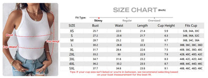 Women Built-in Bra Tank Tops