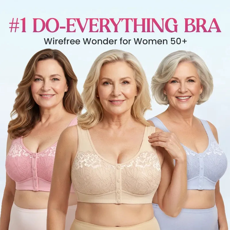 🔥Last Day💥Front Closure Breathable Cotton Lifting Bra for Seniors🔥8-Pack Only $24
