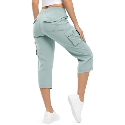 ✨Women’s Loose-Fit Lightweight Quick-Dry Capri Pants with Pockets — Perfect for Summer Travel and Hiking