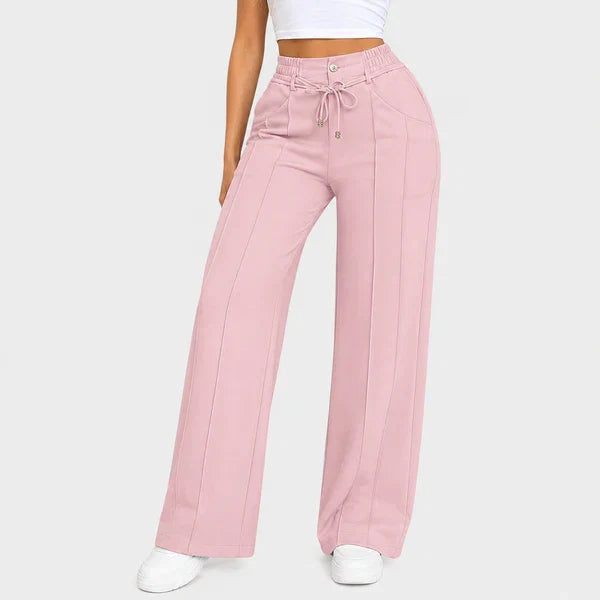 ⚡New Summer Drawstring High Waist Wide Leg Pants