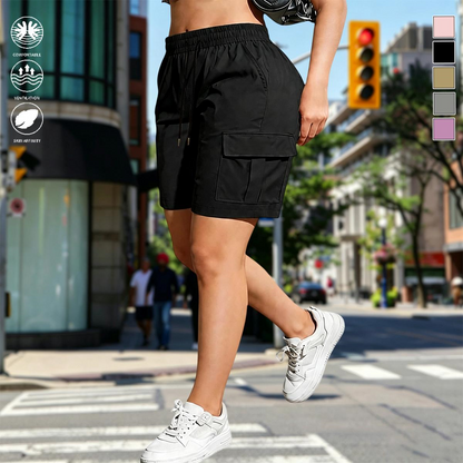 【LAST DAY SALE】Women’s outdoor cargo shorts—multi-pocket design