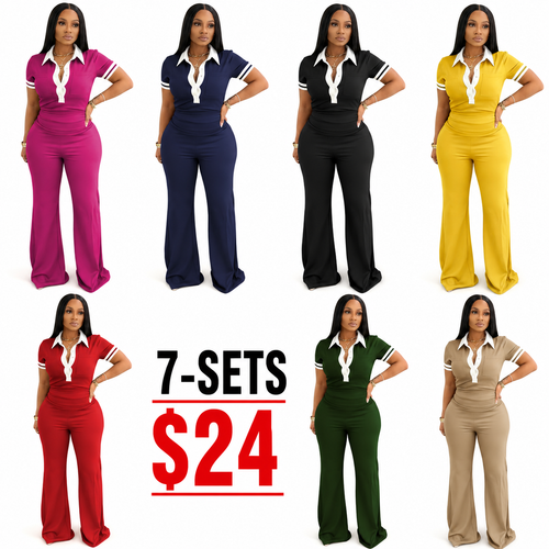 Women's 2026 Spring Two Piece Set Stretchy Fitted