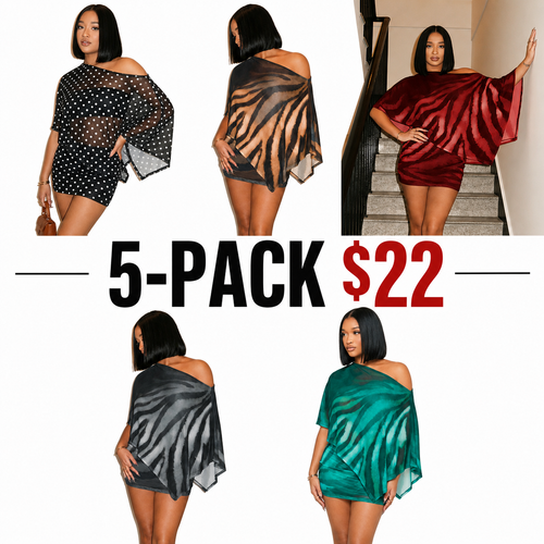 Wild Print 2-Piece Top & Skirt Set – Lightweight Daily Wear
