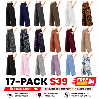 Women's Wide Leg Pants with Pockets