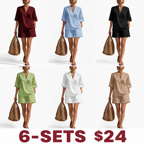 Women's Casual 2 Piece Shorts Set – Comfortable Summer Outfit