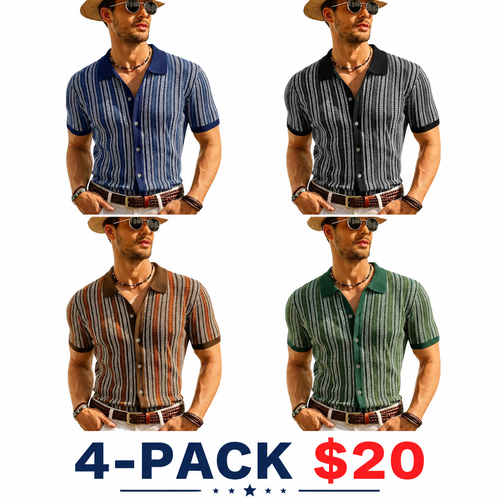 Men's Retro Button-Up Shirt
