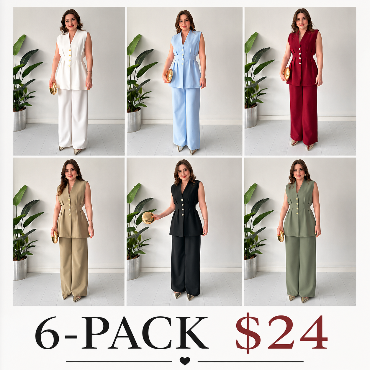 Pinstripe Pleated 2-Piece Blazer & Pants Set – Modern Fit