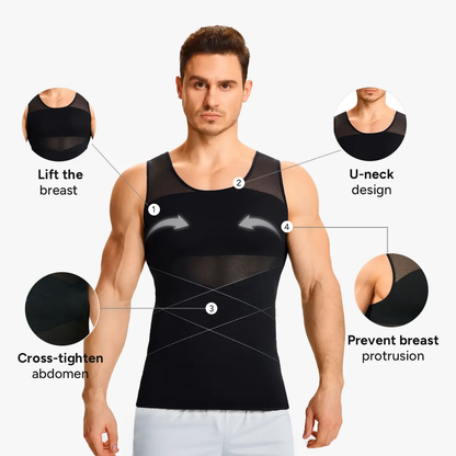 Men's Compression High Stretch Tummy Shapewear Tank Tops