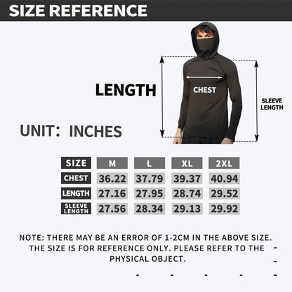 6-Piece Men's Casual Hoodie Pullovers UPF Sun Protection Soft Breathable