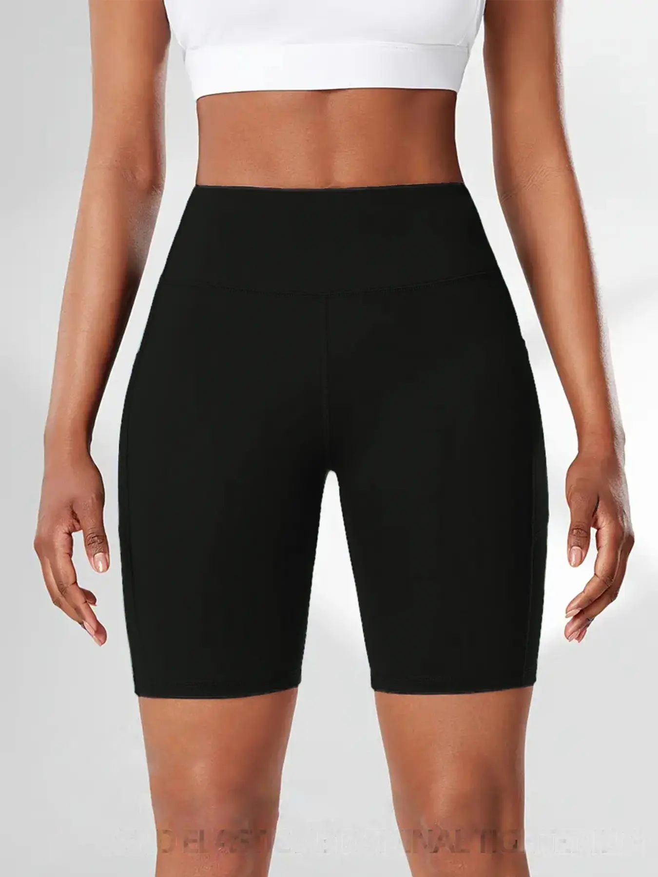 5pcs High Waist Athletic Yoga Shorts