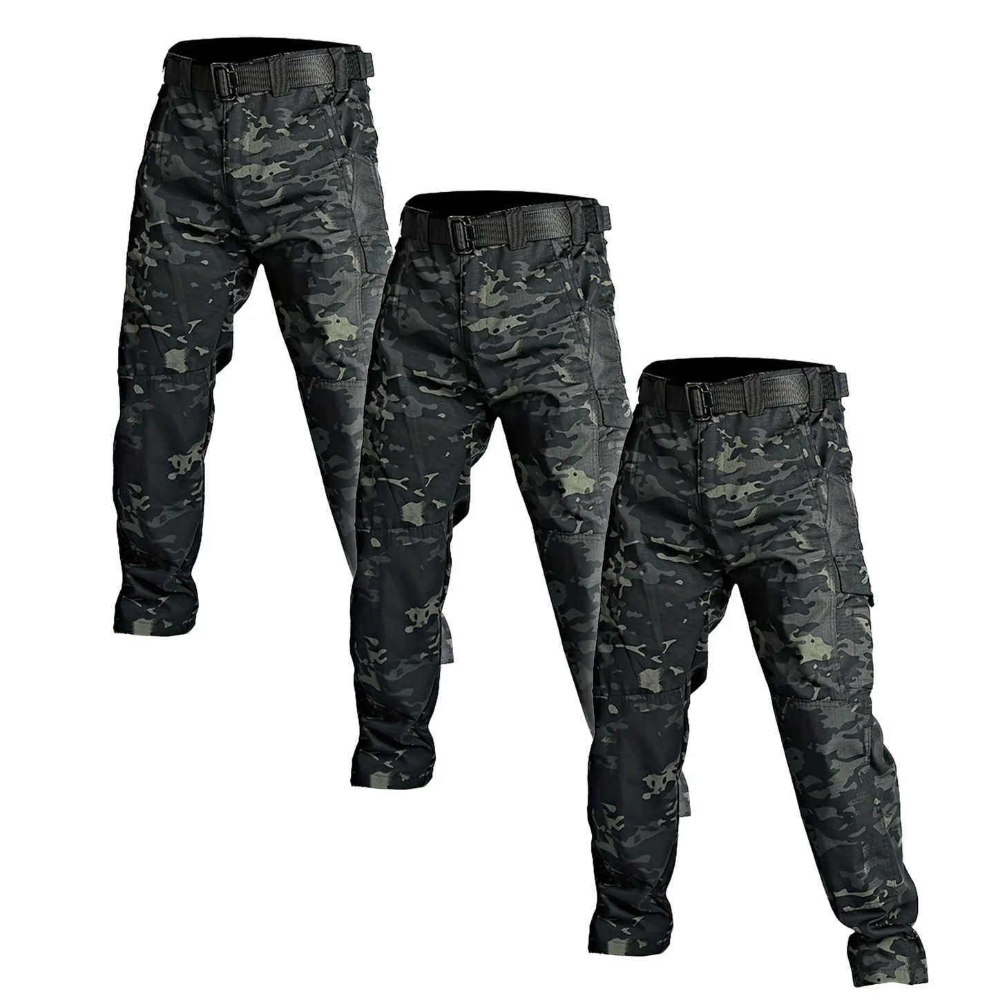 Men's Solid Color Waterproof Tactical Work Pants