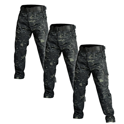 Men's Solid Color Waterproof Tactical Work Pants