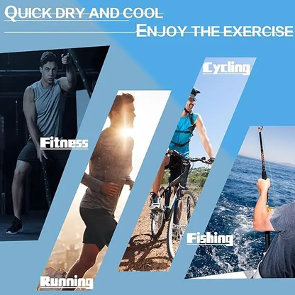 Men UPF 50+ Sun Protection Hoodie Long Sleeve T Shirts Pack Quick Dry Shirt