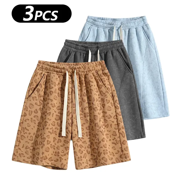 Men's Cotton Blend Sweat Shorts Casual Athletic Lounge Shorts with Pockets