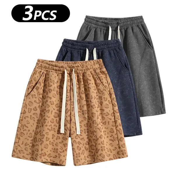 Men's Cotton Blend Sweat Shorts Casual Athletic Lounge Shorts with Pockets