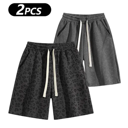 Men's Cotton Blend Sweat Shorts Casual Athletic Lounge Shorts with Pockets