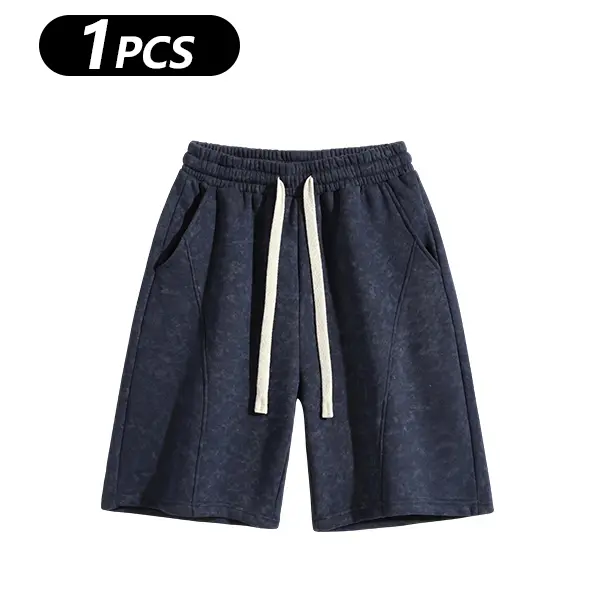 Men's Cotton Blend Sweat Shorts Casual Athletic Lounge Shorts with Pockets