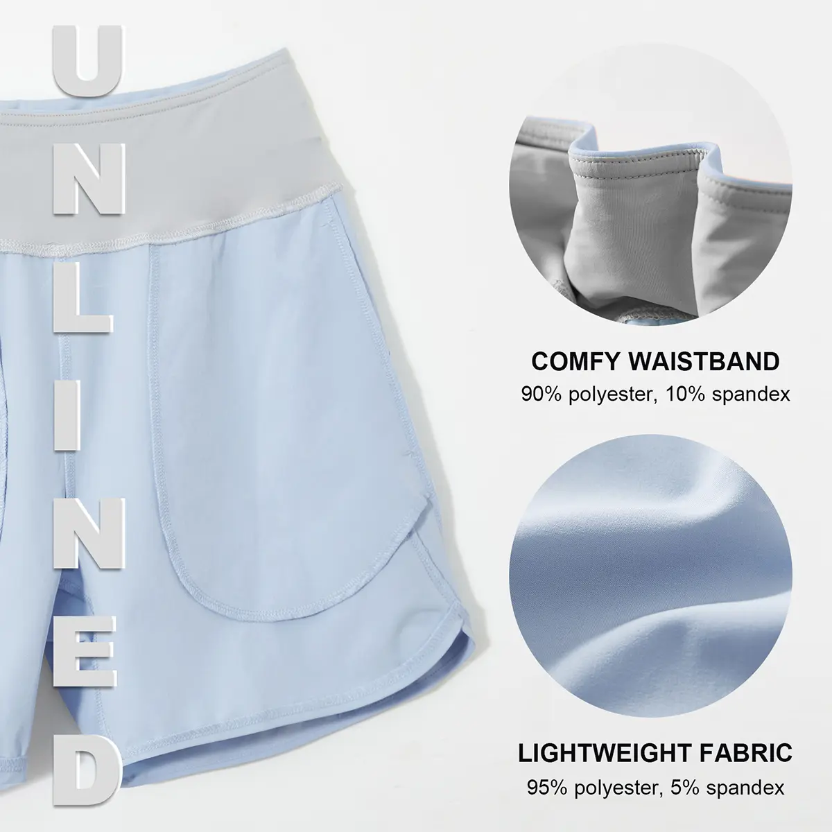 Women's High-Waist Quick Dry Athletic Shorts (3"/5"/7" Inseam)