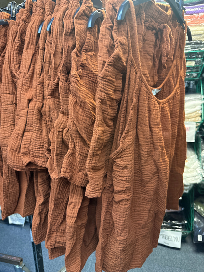 PlainCheeseclothShorts Co-OrdSet