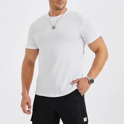 Mens 3 Pack Cotton Hipster Hip Hop Longline Crewneck T-Shirt