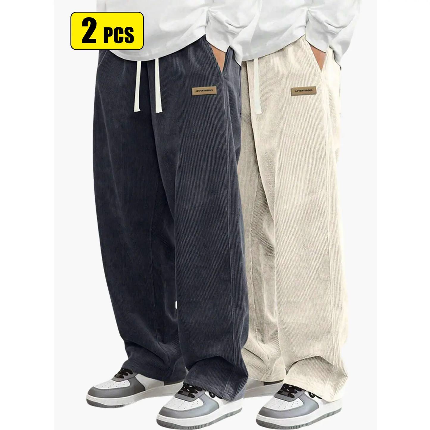 Men’s corduroy casual pants for spring and autumn