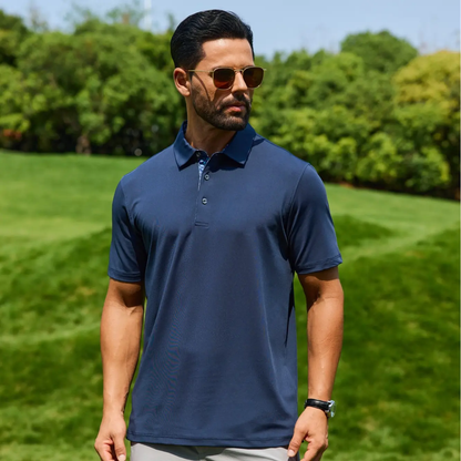 Men's Casual Short Sleeve Polo Shirts 3-Pack