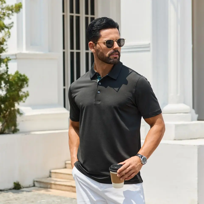 Men's Casual Short Sleeve Polo Shirts 3-Pack