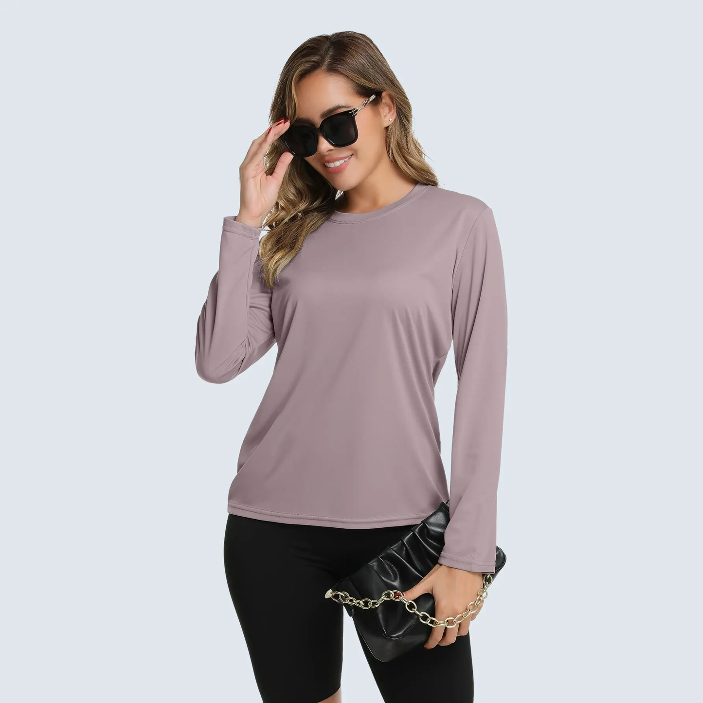 5-Pack Women's Long Sleeve Workout Shirts