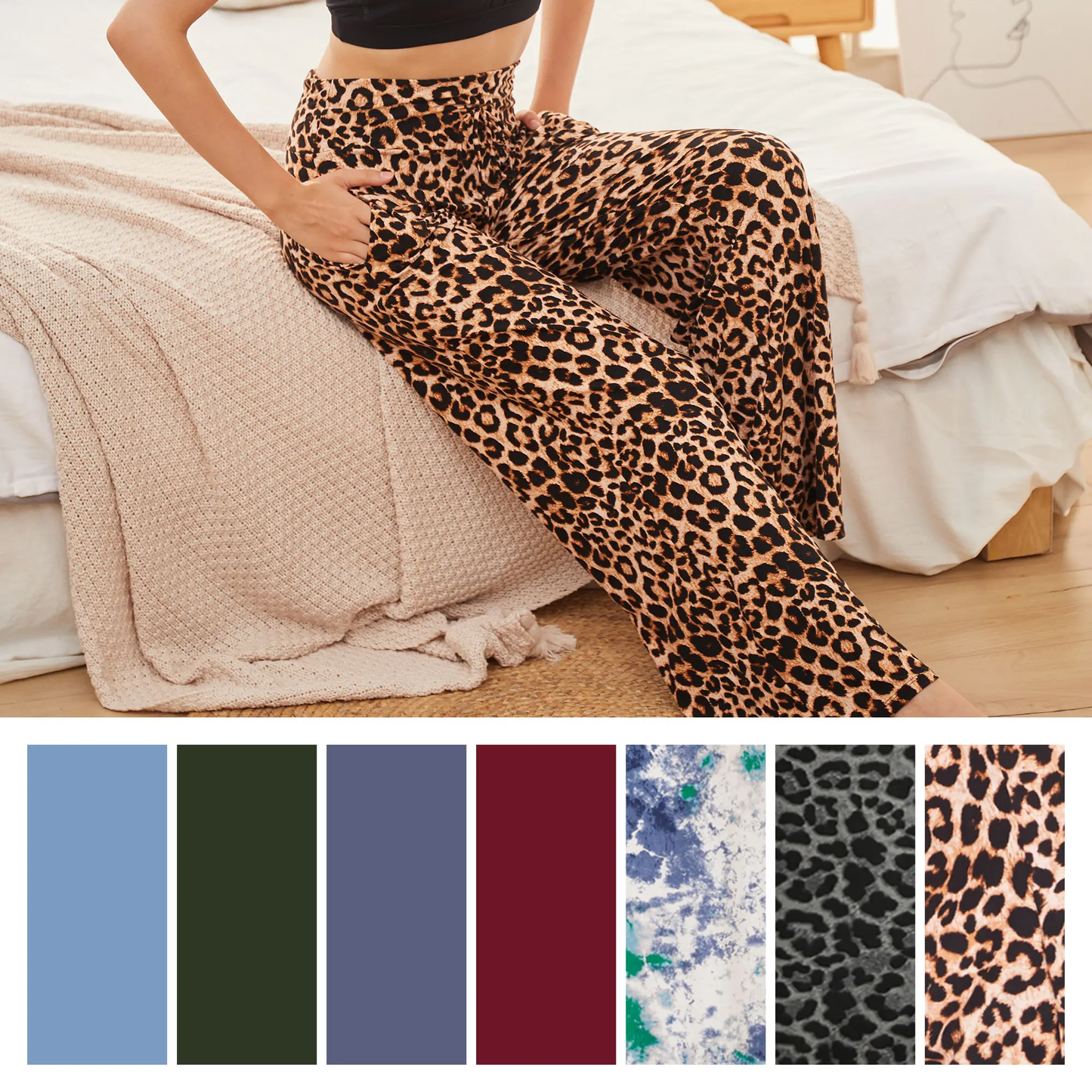 Women's Wide Leg Pants with Pockets
