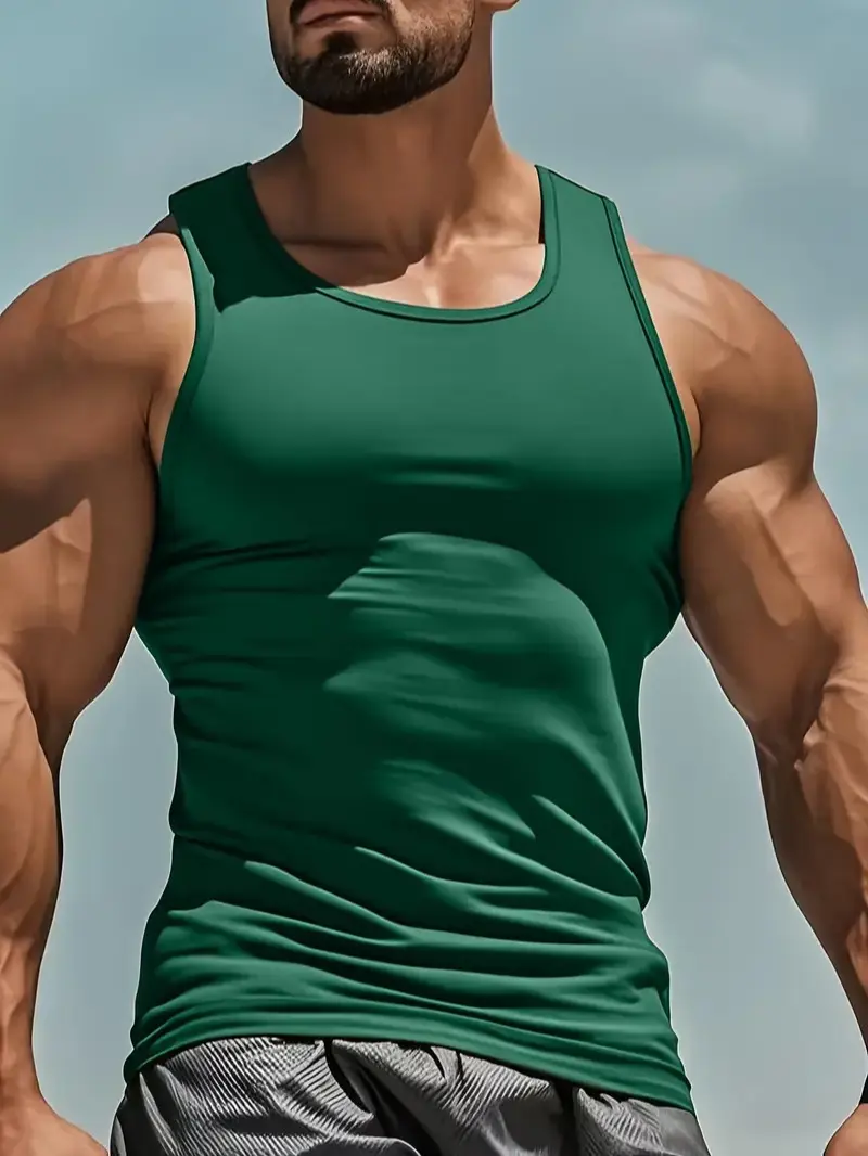 5-Pack Men’s Slim Fit Sports Tank Tops