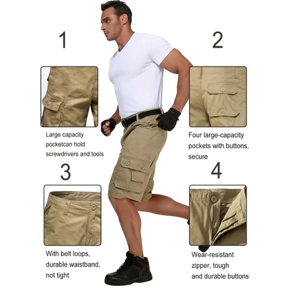 Men's 6-Pack Tactical Cargo Shorts