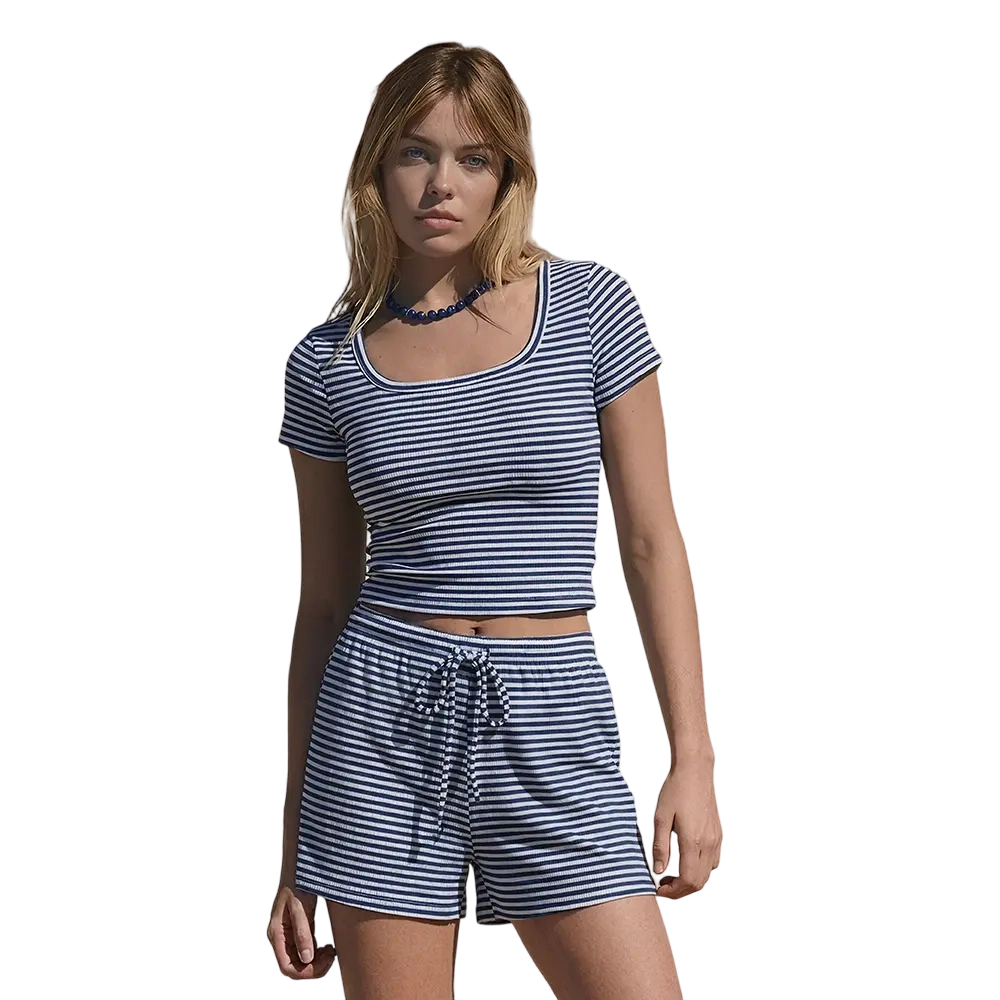 Women's Striped 2 Piece Set