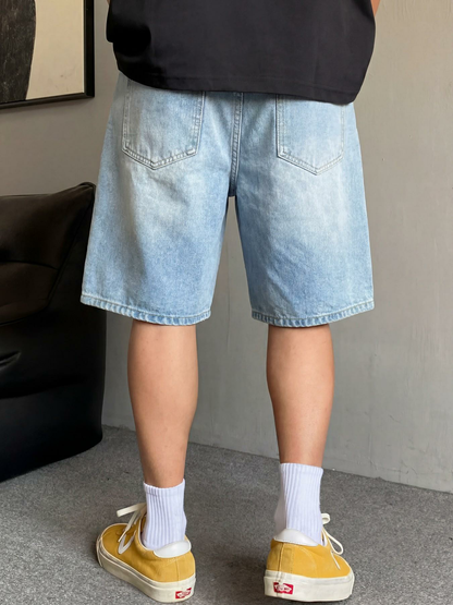 Men's Vintage Wash Denim Shorts