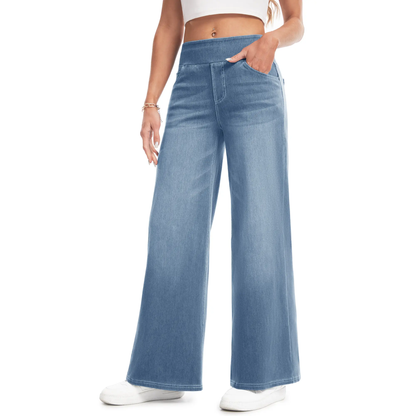 Women's Plus Size High Waist Wide Leg Jeans