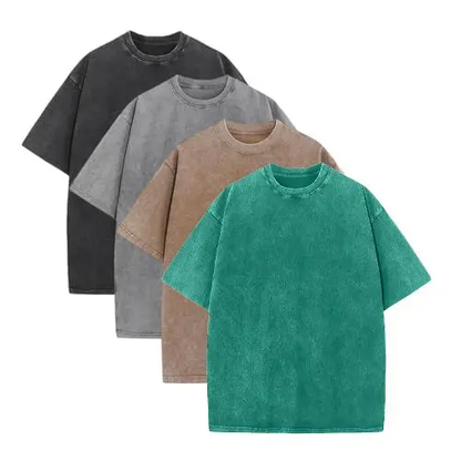 4-Pack Loose-Fit Cotton T-Shirts