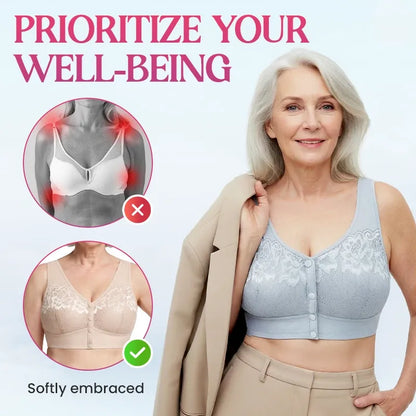 🔥Last Day💥Front Closure Breathable Cotton Lifting Bra for Seniors🔥8-Pack Only $24