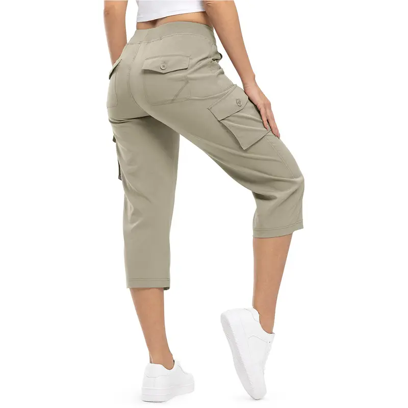 ✨Women’s Loose-Fit Lightweight Quick-Dry Capri Pants with Pockets — Perfect for Summer Travel and Hiking